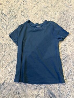 Old Navy Navy Blue Short Sleeve Crew Tee